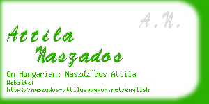 attila naszados business card